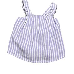 Zara 3-4 Nwt Purple White Striped Linen Tank Top Shirt Features: Tank, Linen Size: Girls 3 Condition: New With Tags Animal Print Crop Tops, Zara Tank Top, Linen Crop Top, Girls Crop Tops, Yellow Tank Top, Linen Tank Top, Tank Top Straps, Linen Tank, Zara Crop Top