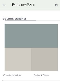 the color scheme for farrow and ball