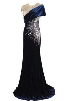 Party Gown With Rhinestones And Mermaid Hem, Party Mermaid Dress With Rhinestones, Mermaid Hem Gown With Rhinestones For Party, Evening Dresses With Rhinestones And Mermaid Hem, Party Dresses With Rhinestones And Mermaid Hem, Dresses With Beading, Cheap Prom Dresses Long, Royal Blue Shorts, Evening Party Dresses