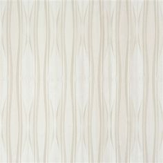 a white and beige wallpaper with wavy lines