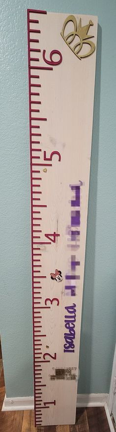 DIY Growth Chart | Growth Chart Ruler | Growth Chart Numbers | Make Your Own Growth Chart Diy Growth Chart, Ruler Growth Chart, Wooden Growth Chart, Growth Chart Ruler, Charts For Kids, Hand Saw, Growth Chart, Adhesive Glue, Over Sized