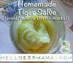 Pregnancy Stretch Marks Salve Diy Salve, Herbal Wellness, Homemade Salve, Marks Cream, Salve Recipes, Wellness Mama, Stretch Mark Cream, Diy Kosmetik, Stretch Mark