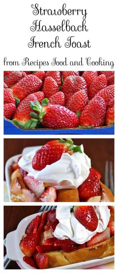 strawberry cheesecake french toast with whipped cream and strawberries