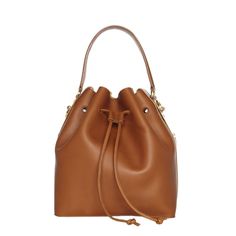 Sophie Hulme Large Bucket Bag Leather Drawstring Bags, Sophie Hulme, Drawstring Bucket Bag, Genuine Leather Purse, Brown Handbag, Brown Purses, Beautiful Handbags, Leather Bucket Bag, Fabulous Fashion