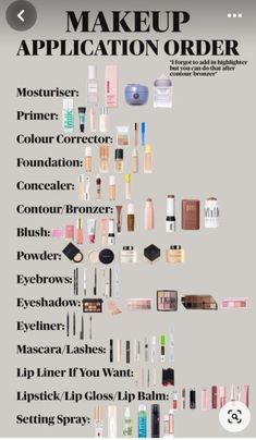 Makeup Products Name List, Make Up List To Buy, Makeup Supplies List, Target List Ideas, Make Up Needs List, Make Up List For Beginners Products, Makeup Products List For Beginners, Makeup List To Buy For Beginners, Full Makeup Routine