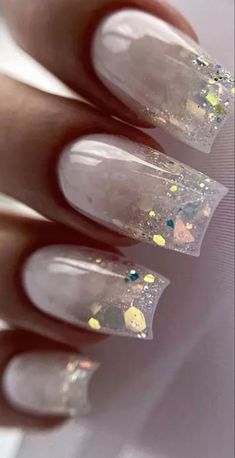 Sequin Nails, Nagel Design, Fancy Nail Art, Nails With Glitter, Makeup Nails Designs, Fake Nails Designs, Retro Nails, Wedding Nail, Great Nails