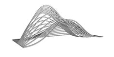 a metal object with wavy lines on it