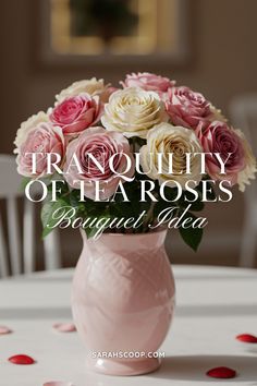 Soft, graceful, and timeless, tea roses symbolize elegance, love, and tranquility. This serene Valentine’s bouquet exudes calm beauty, making it the perfect way to express admiration and heartfelt affection. 💖🌿#ValentinesFlowers #BeautifulBouquets