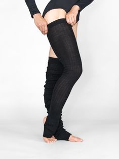 Soft, practical extra long leg warmers with open heel and soft touch feel. They are an absolutely fabulous fit and are worn by professionals around the world. Layer on top of your favorite Body Wrappers tights for a great look while increasing warmth. A must have for all ballet dancers and beyond. 48" extra-long stirrup thigh warmers. Fabric: Acrylic Style: 92 Saturn Costume, Xmen Oc, Long Leg Warmers, Black Leg Warmers, Ballet Aesthetic, Womens Leotards, Leotard Tops, Clothing Art, Girls Leotards