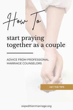 One of the best ways to divorce-proof your marriage is by becoming a couple who prays together. Research shows that couples who pray daily together only have a 1% divorce rate. With those stats why would anyone not want to become a couple who prays together? A couple who prays together is inviting God into their marriage. When you pause together to pray you are trusting that He knows what is best and agreeing that you both want that. How To Not Get A Divorce | Marriage Advice How To Pray For Your Marriage, Praying As A Couple, Praying Together Couple, Prayers For Couples To Pray Together, Godly Couple, Praying The Rosary Catholic, Marriage Expectations