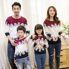 26 Matching Family Christmas Sweater Ideas Christmas Celebrations Christmas Sweater Photoshoot, Sweater Photoshoot, Matching Family Christmas Sweaters, Matching Christmas Jumpers, Family Christmas Sweater, Christmas Sweater Ideas, Family Christmas Sweaters, Christmas Help, Sweater Ideas