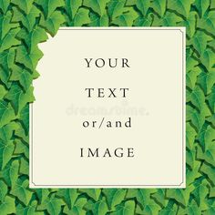 Frame with ivy borders stock illustration Picture Illustration, Image Frame, Stock Images Free, Borders, Ivy