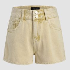 Never Worn Cider Shorts Creamy Denim Shorts Nwt Size - Xl Beige Denim Bottoms For Summer, Summer Beige Denim Bottoms, Summer Beige Cargo Jeans, Trendy Beige Jean Shorts, Casual Beige High-waisted Jean Shorts, Beige High-waisted Jean Shorts Casual, Trendy Beige Jean Shorts With Pockets, Casual Mid-rise Beige Shorts, Beige Mid-rise Casual Shorts