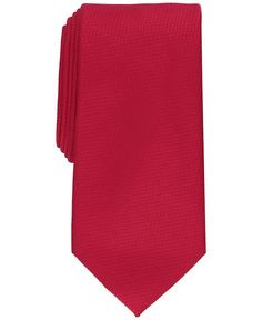 Finish off your button-down look with a light| energetic burst of color when you suit up in this classic three-inch tie from Bar III®.| Classic design| Width; 3-1/4| Solid pattern| | Polyester Burst Of Color, Mens Club, Club Room, Suit Up, Room Accessories, Tie And Pocket Square, Vibrant Red, Selling Online, Workout Shirts