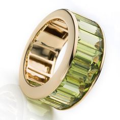 PERIDOT Green Green Citrine, Rings Beautiful, Bling Wedding, Peridot Green, Gold Rings Fashion, Simple Ring, Unusual Jewelry, Diamond Rings Bands, Gems Jewelry