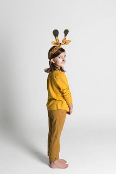 Giraffe ears twisty headwrap costume Diy Giraffe Costume, Toddler Giraffe Costume, November Playlist, Animal Costumes Diy, Safari Aesthetic, Giraffe Ears, Animal Costumes For Kids, Safari Costume, Giraffe Costume