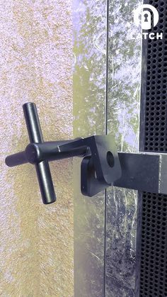 an image of a door handle on the side of a building