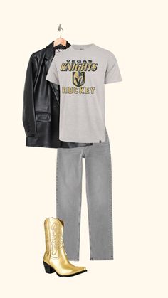 Golden Knights Outfit, Hockey Outfit Women, Knights Outfit, Knight Outfit, Outfit Boards, Sports Media