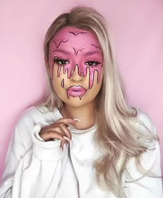 Halloween Makeup Pretty, Cool Halloween Makeup, Halloween Eye Makeup, Face Art Makeup, Face Paint Makeup, Smink Inspiration