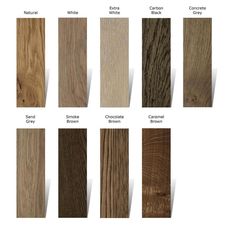 the different types of wood that are available in various colors and sizes, including white, brown