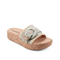 Earth Origins-Samsy 2 Sandal Complement beachy looks with the Samsy 2 sandal from Earth Origins. The casual slide silhouette is elevated by a platform design and a buckle detail on strap. Platform Design, Only Shoes, Pastel Green, Slide Sandals, Wedge Heels, Wedge Sandals, Open Toe, Wedges, Slip On