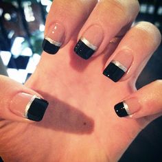 Uñas Kylie Jenner, Diy Long Nails, Celebrity Nails Trends, Kylie Nails, Kylie Jenner Nails, Silver Nail Art, Black Acrylic Nails, Steal Her Style