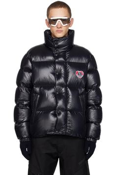 Discover great products at the best prices at Dealmoon. Moncler Black Misam Down Jacket. Price:$1775.00 at SSENSE Teddy Hoodie, Moncler Genius, Navy Logo, Satin Jacket, Black Down, Satin Jackets, Down Vest, Mens Outerwear, Funnel Neck