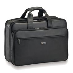 For work or pleasure, this Solo laptop portfolio is the perfect go-to bag. In black. Padded compartment protects your notebook computer. Retractable strap automatically retracts when not in use. Small front pocket keeps items handy. Organizer with media storage safely holds essentials. 12.5"H x 17.75"W x 6.5"D Weight: 5.5 lbs Laptop sleeve: 10.5"H x 14.5"W x 3"D Holds most laptops with up to a 16-in. screen Polyester Zipper closures Manufacturer's 5-year limited warrantyFor warranty information Black Professional Laptop Bag With Sleeve, Functional Black Laptop Bag For Business Trips, Black Functional Laptop Bag For Business Trips, Professional Black Laptop Bag, Professional Black Bag With Laptop Sleeve, Black Briefcase With Laptop Sleeve For Work, Professional Black Rectangular Case, Professional Black Briefcase For Travel, Classic Black Briefcase For Workplace