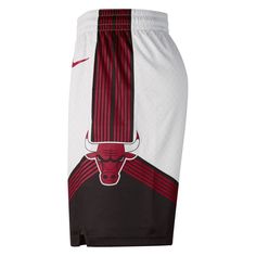 Show the Chicago Bulls that you're a die-hard fan by grabbing this 2022/23 City Edition Swingman Shorts from Nike. The crisp graphics and the special City Edition design make this unlike anything else in your Chicago Bulls collection. No one will doubt your fandom when they see you in this unique Chicago Bulls gear. Elastic waistband with drawcord Inseam for size M measures approx. 8.5'' Material: 100% Polyester Machine wash Side splits at bottom hem Brand: Nike Heat-sealed woven applique Offici Chicago Bulls Outfit, Kawaii Logo, Chicago Bulls Snapback Hat, Nba Store, Nba Chicago Bulls, Nike White, Die Hard, Chicago Bulls, White Nikes