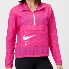 Item: Nike Swoosh Half Zip Jacket Cu3254-607 Size: Women's Size Xs Condition: New With Tags 100% Authentic Nike Rain Jacket, Nike Running Jacket, Nike Windrunner, Womens Running Jacket, Running Hoodie, Nike Zip Up, Nike Windbreaker, Womens Windbreaker, Half Zip Jacket