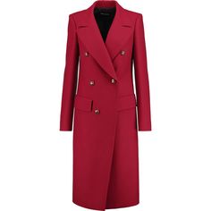 Sonia Rykiel Double-breasted wool-twill coat (13.670 ARS) ❤ liked on Polyvore featuring outerwear, coats, claret, double-breasted wool coats, wool coats, double breasted woolen coat, sonia rykiel and red double breasted coat Twill Coat, Simply Red, Claret Red, Chic Coat, Red Coat, Clothes Sale, Woolen Coat, Sonia Rykiel, Double Breasted Coat