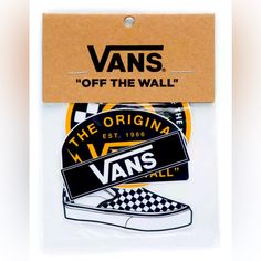 #355399 Vans Checkerboard Slip-On Sticker Pack. The Vans Black Gold Sticker Pack Features Multiple 100% Vinyl Stickers. Set Of 4 Condition: New Color: Multi Brand: Vans Moq: 4pc Vans Checkerboard Slip On, Rainbow Vans, Vans Store, Vans Checkerboard, Red Vans, Vans Red, Gold Stickers, Stickers Set, Wedding Tattoos