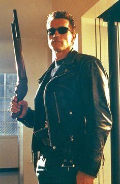 Arnold Schwarzenegger as Terminator in The Terminator (1984) Terminator Movies, Terminator Genisys, Patrick Schwarzenegger