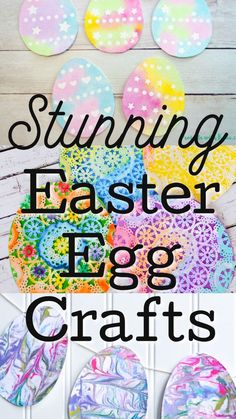 an easter egg craft made with paper plates