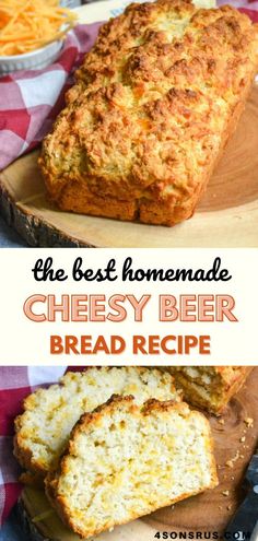 the best homemade cheesy beer bread recipe