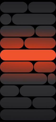 an orange and black background with circles