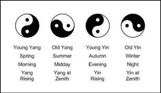 an image of different types of yin symbols