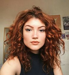 Red Curly Hair, Ginger Hair Color, Girl Haircuts, Auburn Hair, Curly Hair Cuts, Hair Envy, Grunge Hair, Ginger Hair, Bad Hair