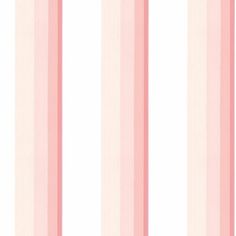 a pink and white striped wallpaper with vertical stripes on the bottom half of it