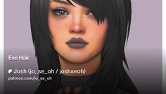 Eve Hair | Patreon Sims 4 Cas, Sims 4, Hair