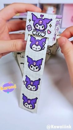 DIY cute mini kuromi printer machine💜  #shorts Kuromi Crafts Paper, Kuromi Gifts Diy, Diy Kuromi Crafts, Mr Diy Store Aesthetic, Kuromi Origami, Diy Kuromi