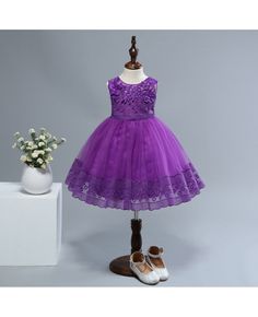 Buy cheap purple lace short flower girl dress for 2 year old online. In-stock with many colors and sizes, free world-wide shipping. Latest Lace Styles, Kids Flower Girl Dresses, Purple Flower Girl Dress, Dark Purple Dresses, Girls Birthday Party Dress, Girls Dress Sewing Patterns, Birthday Girl Dress, Old Dresses, American Girl Clothes