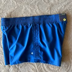 Xersion Running Shorts. Labeled A Size Xxl. Brand New With Original Tags. Can Be Tightened At The Waist. Blue Stretch Swim Trunks For Workout, Blue Fitted Swim Trunks With Elastic Waistband, Blue Stretch Athleisure Swim Trunks, Blue Stretch Swim Trunks In Athleisure Style, Blue Relaxed Fit Bottoms With Go-dry Technology, Blue Athleisure Swim Trunks With Relaxed Fit, Blue Relaxed Fit Swim Trunks In Athleisure Style, Blue Relaxed Fit Swim Trunks Athleisure Style, Blue Stretch Swim Trunks For Sports