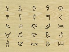 an image of some type of symbols on wood