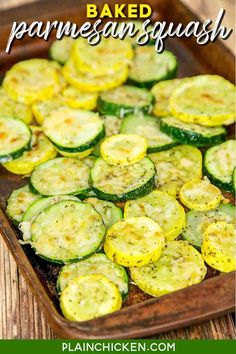 sliced zucchini on a tray ready to be eaten