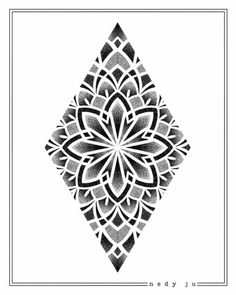 a black and white drawing of an abstract flower with the words,'artyron'on it