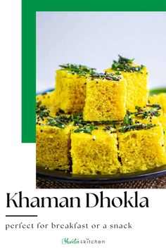 the cover of khaman dhoka perfect for breakfast or a snack