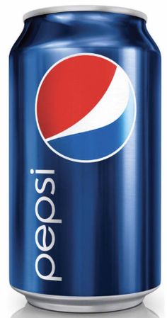 a can of pepsi with the words i love pepsi on it and an image of a red