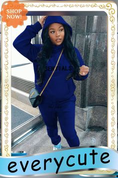 Hoodies Sweatshirt and Pants Jogging Women Tracksuit Blue Joggers For Fall Loungewear, Blue Casual Sets For Fall, Casual Blue Sets For Streetwear, Blue Tracksuit For Loungewear, Fall Season, Blue Tracksuit For Loungewear Fall Season, Blue Tracksuit For Fall Loungewear, Blue Tracksuit For Loungewear In Fall, Blue Fall Tracksuit For Loungewear, Fitted Fleece Tracksuit For Fall