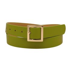 z066 Style : Fashion city stylish urban look / Business casual lookCondition : Brand NewColor : Green - army olive green faux leather fabric waistband + gold metal buckle Size: One Size Belt - Adjustable Can Fit Size Small - Medium Waist Size: About 31" - 39" Belt Width : Up to about 1 1/8" width Introducing our Women's Olive Green Faux Leather Fabric Skinny Waistband Belt, the perfect accessory to effortlessly elevate your city stylish urban look or add a touch of sophistication to your busines Trendy Gold Belt For Fall, Trendy Gold Belts For Fall, Trendy Belt With Gold Buckle For Work, Western Bling, Boot Chains, Boot Bracelet, Fashion City, Bling Fashion, Belt Gold